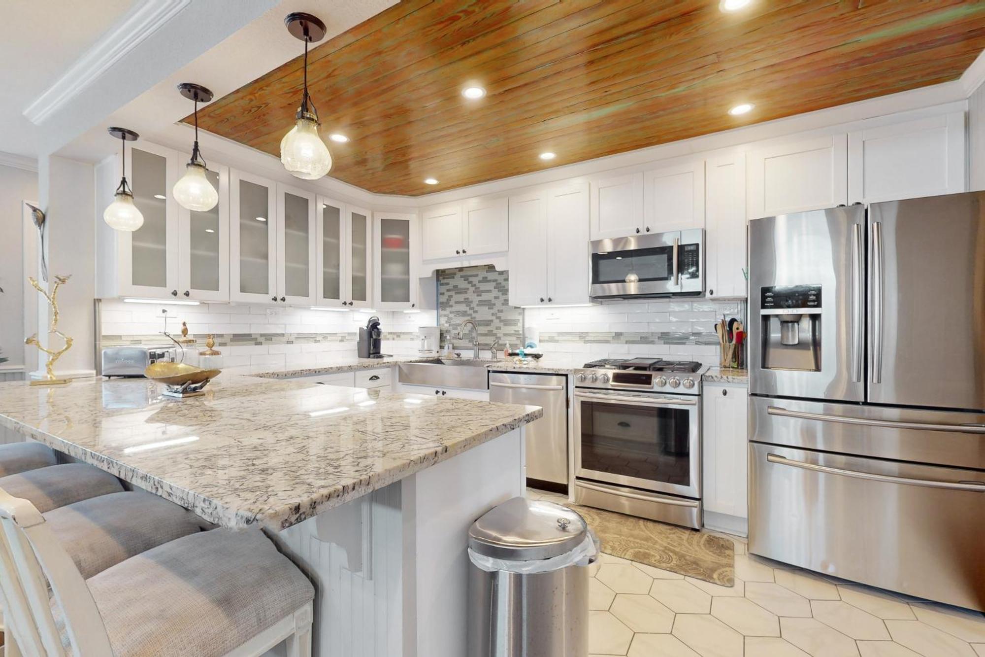 The Beachy & Charming Whale Galveston Kamer foto